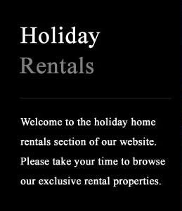 holiday homes for rent